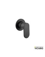 Μίκτης Εντοιχισμού 1 Εξόδου Slim Vicario Black Matt 500050-400