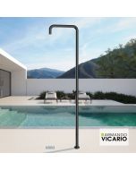 Στήλη Ντουζιέρας εξωτερικού χώρου με μίκτη Slim, Vicario AISIS316 Black Matt 800323-400