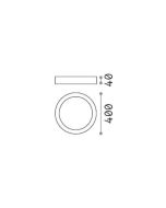 UNIVERSAL PL D40 ROUND 3000K Ideal Lux 240367