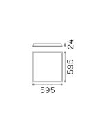 LED PANEL FI CRI80 3000K Ideal Lux 249711