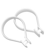 Beauty 12 pcs white κρίκοι κουρτίνας μπάνιου Sealskin 251060210