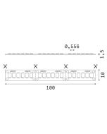 STRIP LED 180 SMD 40W/M 3000K CRI90 IP20 Ideal Lux 253886