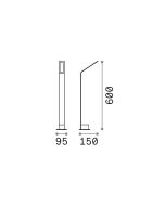 AGOS PT H60 3000K ANTRACITE Ideal Lux 254388