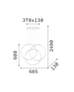FRAME SP CERCHIO BIANCO 3000K Ideal Lux 269351