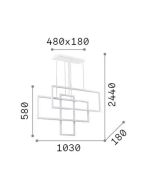 FRAME SP RETTANGOLO NERO 3000K Ideal Lux 269382