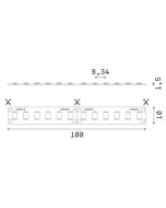 STRIP LED 120 SMD 15W/M 4000K CRI90 IP20 Ideal Lux 272474