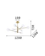 EQUINOXE SP8 OTTONE Ideal Lux 275215