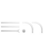 170x80 Ø 20 mm white βραχίονας μπάνιου γωνιακός Sealskin  275559010