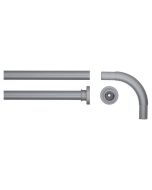 90x90 Ø 28 mm mat aluminum βραχίονας μπάνιου γωνιακός Sealskin 276666205