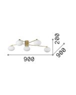 HERMES PL5 D90 OTTONE Ideal Lux 288277