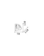 RUDY AP1 SQUARE BIANCO Ideal Lux 294766