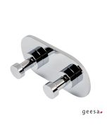Άγκιστρο Διπλό Επίτοιχο Χρωμέ Geesa Nemox 6515  
