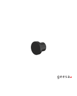 Άγκιστρο Μονό Ø2,5x2 cm Geesa Opal Black Matt 7213-400