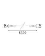 TESI 20mm 05 MT NERO Ideal Lux 302263