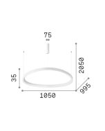 GEMINI SP D105 ON-OFF BIANCO 3000K Ideal Lux 303895