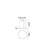 ORACLE SLIM SP D090 ROUND 3000K DALI WH Ideal Lux 304434