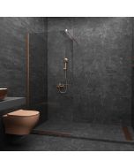 Orabella Serena Rose Gold H200 120 cm - Καμπίνα ελεύθερης τοποθέτησης με βραχίονα στήριξης τοίχου 30563