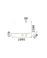 PERLINE SP2 NERO Ideal Lux 306995