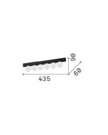 PING PONG PL6 NERO Ideal Lux 313290