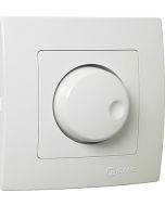 Διακόπτης Dimmer 600W A/R (alleretour) Χωνευτός Λευκός Makel Lillium 32001011A