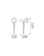 TERRA PR1 BIG COFFEE Ideal Lux 321622