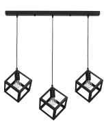 Κρεμαστό φωτιστικό KYVOS 3/L RAGA BLACK Heronia 34-0055