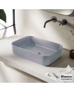 Νιπτήρας Πορσελάνης 50x36 Bianco Ceramica Stone Grey 34050-440