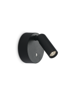 BEAN AP ROUND RECHARGEABLE NERO Ideal Lux 350240