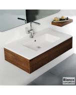 Νιπτήρας Πορσελάνης Flat 91,5x46,5 (1 οπή) Bianco Ceramica White 36090-300