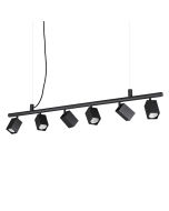 DYNAMITE SP6 SQUARE NERO Ideal Lux 371412