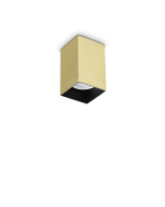 LOOK PL1 SQUARE D60 H100 OTTONE Ideal Lux 371481
