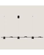 ΦΩΤΙΣΤΙΚΟ ΚΡΕΜΑΣΤΟ 6ΦΩΤΟ LED 36W 153X150 ΜΑΥΡΟ ARTE ILLUMINA Eurolamp 144-10014