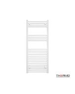 Θερμαινόμενη Πετσετοκρεμάστρα H120x50cm White Υδραυλική/Ηλεκτρική Λειτουργία Mild Steel Thermo Alto ALT12050-300