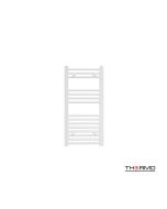 Θερμαινόμενη Πετσετοκρεμάστρα H80x40cm White Υδραυλική/Ηλεκτρική Λειτουργία Mild Steel Thermo Alto ALT8040-300