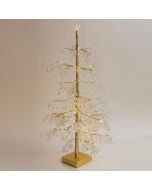 ΑΚΡΥΛΙΚΟ ΣΑΜΠΑΝΙ ΔΕΝΤΡΟ ΜΕ ΑΣΤΕΡΙ ΚΟΡΥΦΗ, ΜΠΑΤΑΡΙΑΣ 3xAA, TIMER, 80 ΘΕΡΜΑ ΛΕΥΚΑ LED, 60cm, IP20 Eurolamp 600-30546