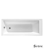 Μπανιέρα Ακρυλική CUBIC 180x80, Sirene White CUB18080