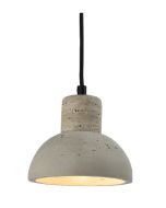 InLight Κρεμαστό φωτιστικό γκρι από travertine marble 1XΕ27 D:15 x 12.5cm 4094