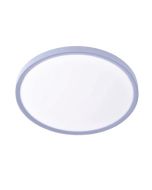 Πλαφονιέρα οροφής LED 50W 3CCT by switch on base σε ασημί απόχρωση D:60x2,5cm 42036-A-Silver