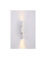 Επιτοίχιο φωτιστικό LED 2*5W 3000K σε λευκή απόχρωση απο αλουμίνιο D:30x6cm 43061-White