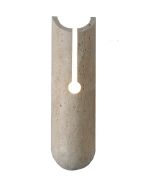 InLight Επιτοίχιο φωτιστικό γκρι από travertine marble 1XG9 D:10 x 35cm 43066