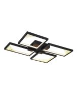 ΦΩΤΙΣΤΙΚΟ ΟΡΟΦΗΣ ΑΛΟΥΜΙΝΙΟ LED 36W 1400Lm 3000K 448X578mm ΜΑΥΡΟ ARTE ILLUMINA SQUARE Eurolamp 144-46061