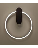 Φωτιστικό Τοίχου Μαύρο Zaklin Viokef 4340500