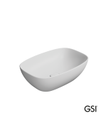 Νιπτήρας Πορσελάνης Nubes 50x35 GSI White Matt  9784-301