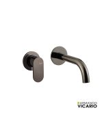 Μπαταρία Νιπτήρα Τοίχου Slim Vicario Black Chrome 500045-405