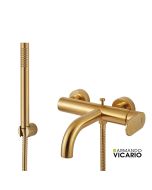 Μπαταρία Λουτρού Slim Vicario Brushed Gold 500100-201
