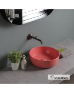 Νιπτήρας Πορσελάνης Glam Φ39 Scarabeo Peach Glossy  1807-820