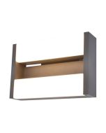 Φωτιστικό Απλίκα Τοίχου Κινητή 230° IP44 17,8w 1300lm 3000Κ 107° 225x97xY155mm Dark Grey Χυτό Αλουμίνιο Lutec Conroy 5107001118