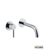 Μπαταρία Νιπτήρα Τοίχου industrial Vicario Chrome 512045-100