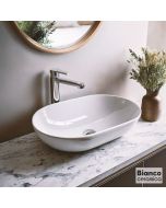 Νιπτήρας Πορσελάνης LOOP 57,5 x36,5 Bianco Ceramica White 32055-300