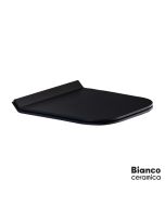 Κάλυμμα Λεκάνης ENZO Slim Slim Soft Close Bianco Ceramica Black Matt 9100SC-401